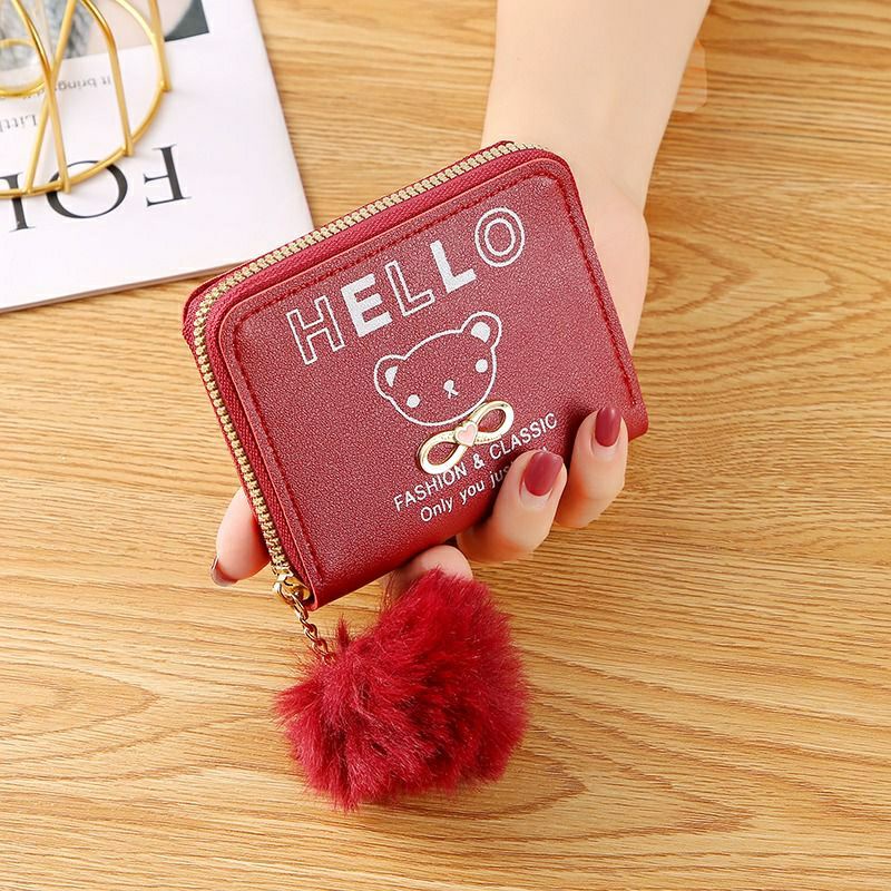 Arifirn FC 11 - Dompet Lipat Wanita Free PomPom