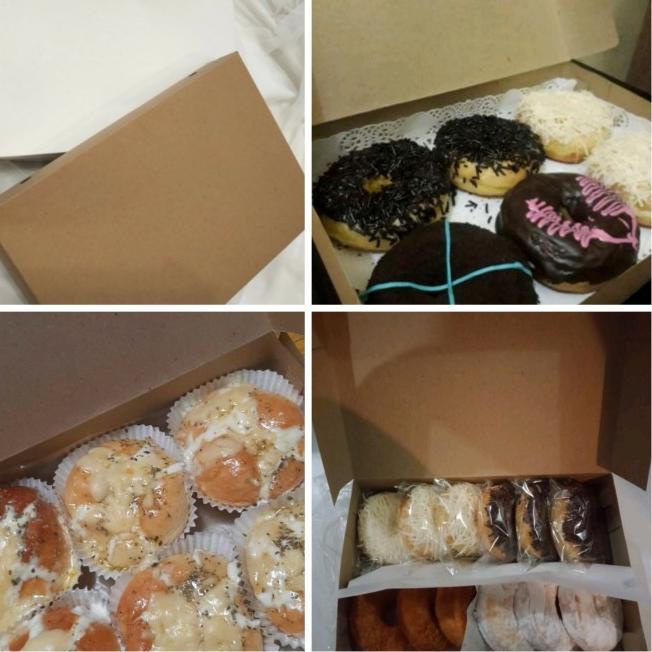

✩ box donat/ box gift polos isi 1/2 lusin donat per pack isi 35 box - coklt lamnasi30 ◙
