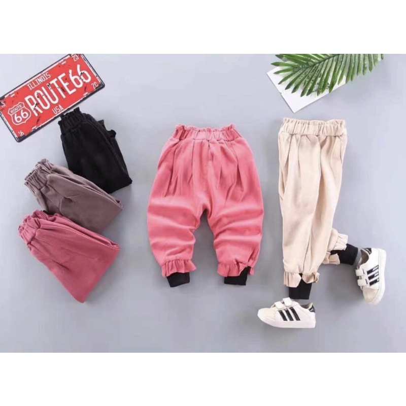 Celana Jogger Anak Perempuan fashion Korea Import 1-6 Tahun Celana Anak Perempuan Jogger cewek