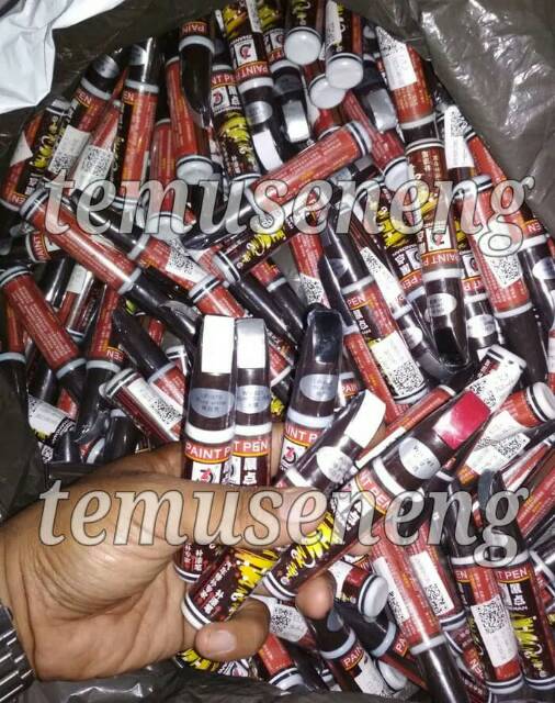 Titanium Silver Terang Metallic Spidol Cat Warna Body Mobil Motor Penghilang Gores Noda Lecet Baret