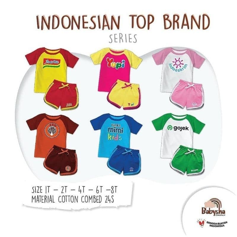 Kaos Setelan Anak | Indonesia Top Brand Series | ITBS | Babysha
