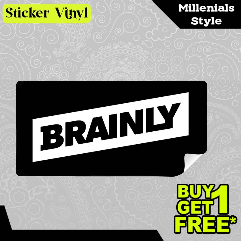 

Stiker Sticker Brainly Asah Otak Gambar Unik Desain Keren dan Kekinian Aesthetic Bahan Vinyl Satuan Anti Air