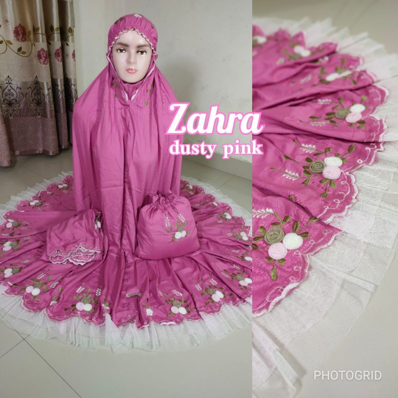 Mukena putusan rayon bordir tile