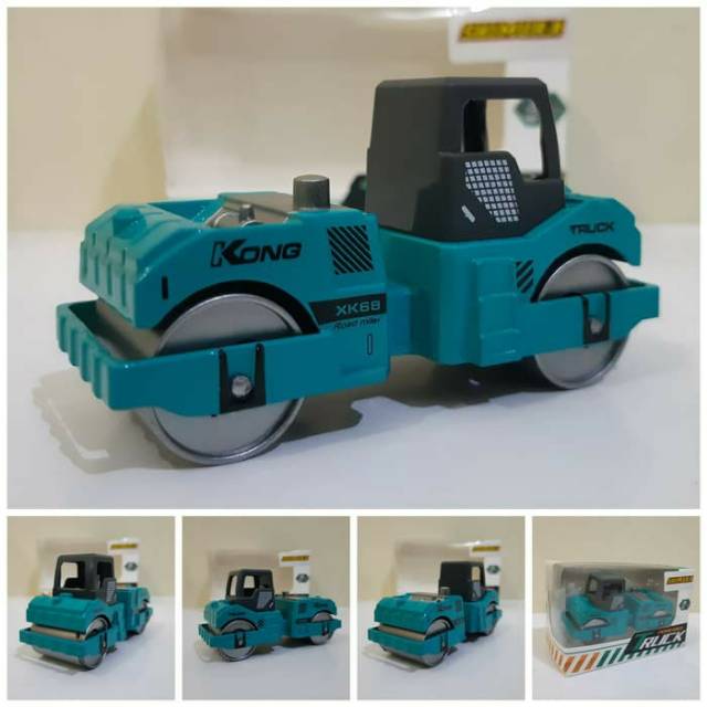 Diecast Mobil Truk Roller Alloy Miniatur Truck Mesin Giling Kontruksi