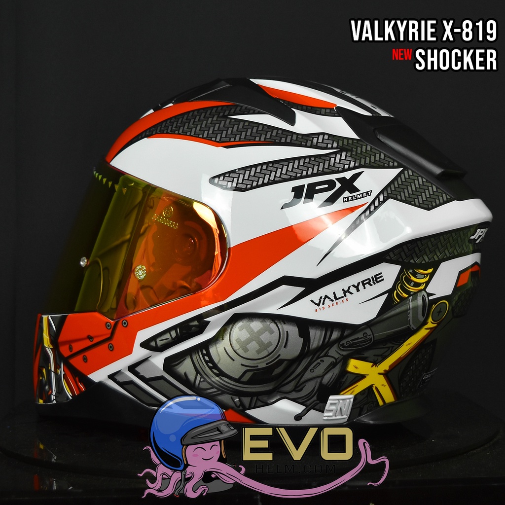 HELM JPX X-819 VALKYRIE SHOCKER - HELM JPX SHOCKER MANDALIKA