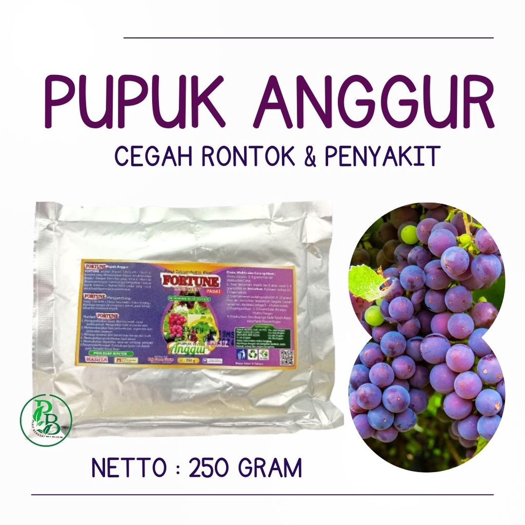 Pupuk Nutrisi Buah Anggur, Pupuk Booster Anggur, Pupuk Anggur Masa Pertumbuhan