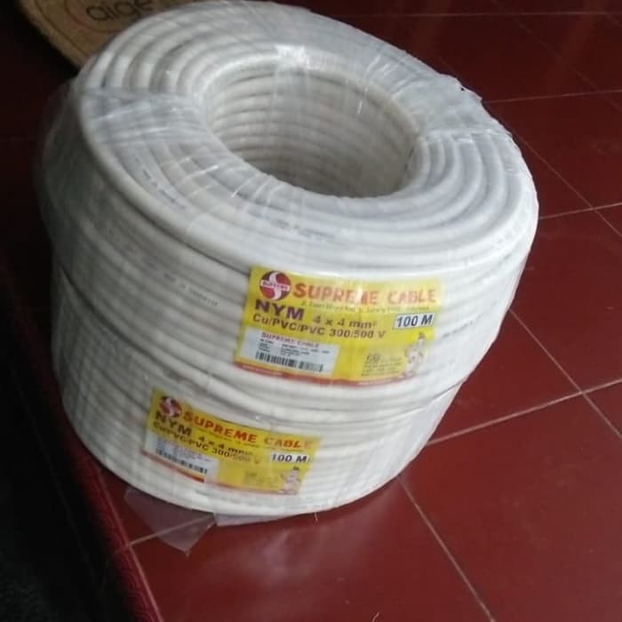 Kabel Listrik Kawat NYM 4 x 4 4x4 Supreme 100meter Kabel NYM 4 x 4mm  4x4mm Supreme 100meter
