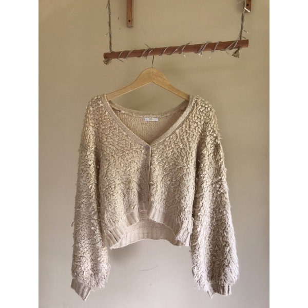 CARDIGAN KNITWEAR/RAJUT BULU DOMBA OVERSIZE BALON