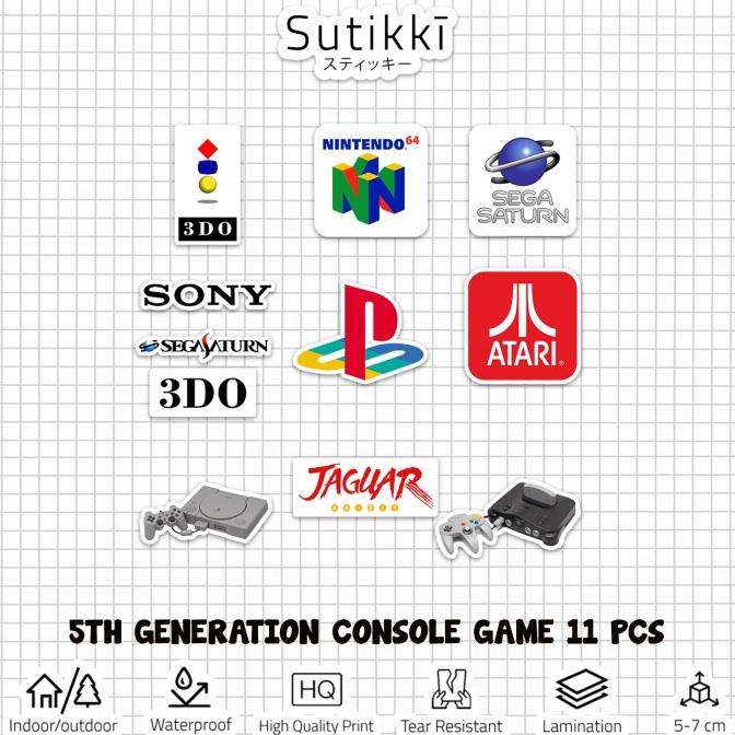 

Sticker Pack 5th Logo Generation Video Game Console Stiker Laptop sukik90 Ayo Beli