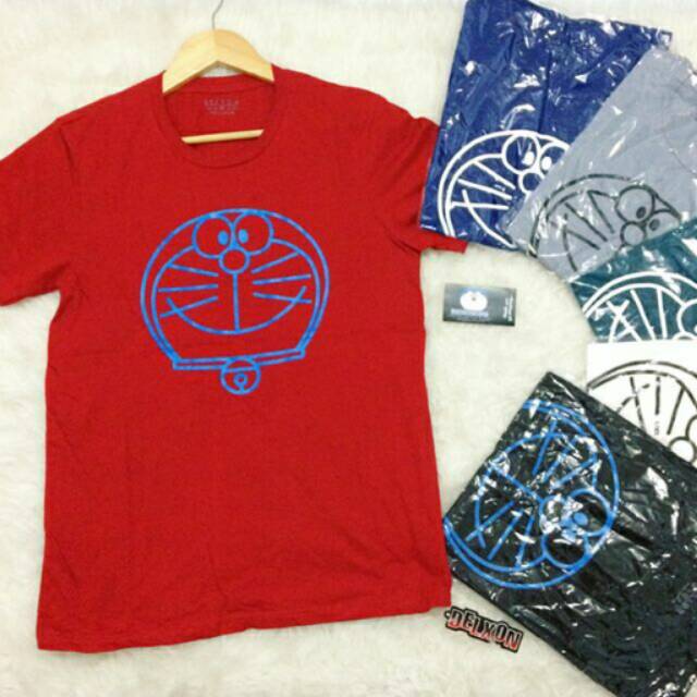 Kaos distro Doraemon smile