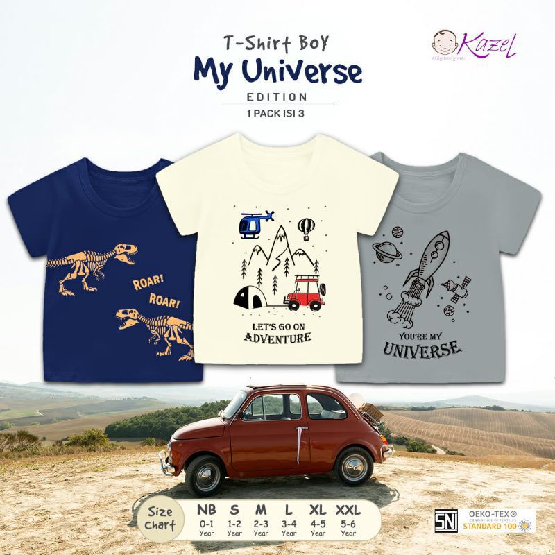 Kazel Tshirt My Universe - Jurassic - Unicorn