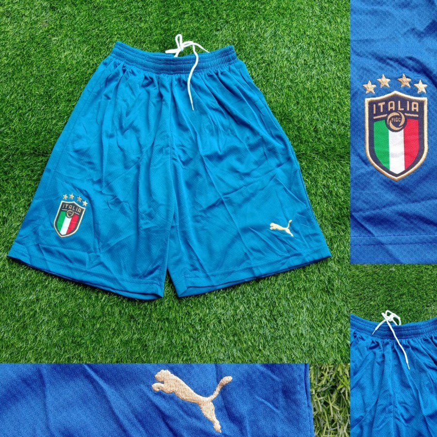 CELANA BOLA ITALIA HOME BIRU 2020-2021 GRADE ORI IMPORT