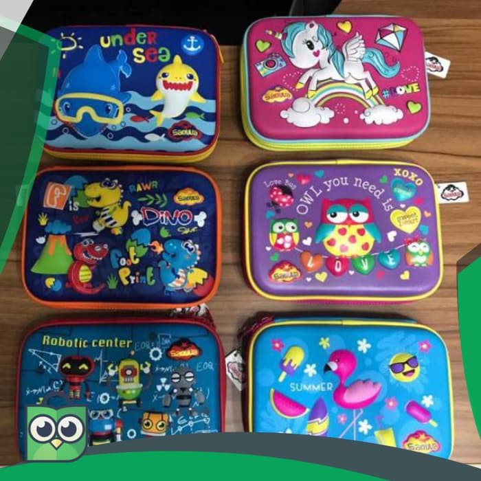 

Kotak Pensil Tempat Pensil Sanwa Smiggle - Pencil Case Hard Top 3D