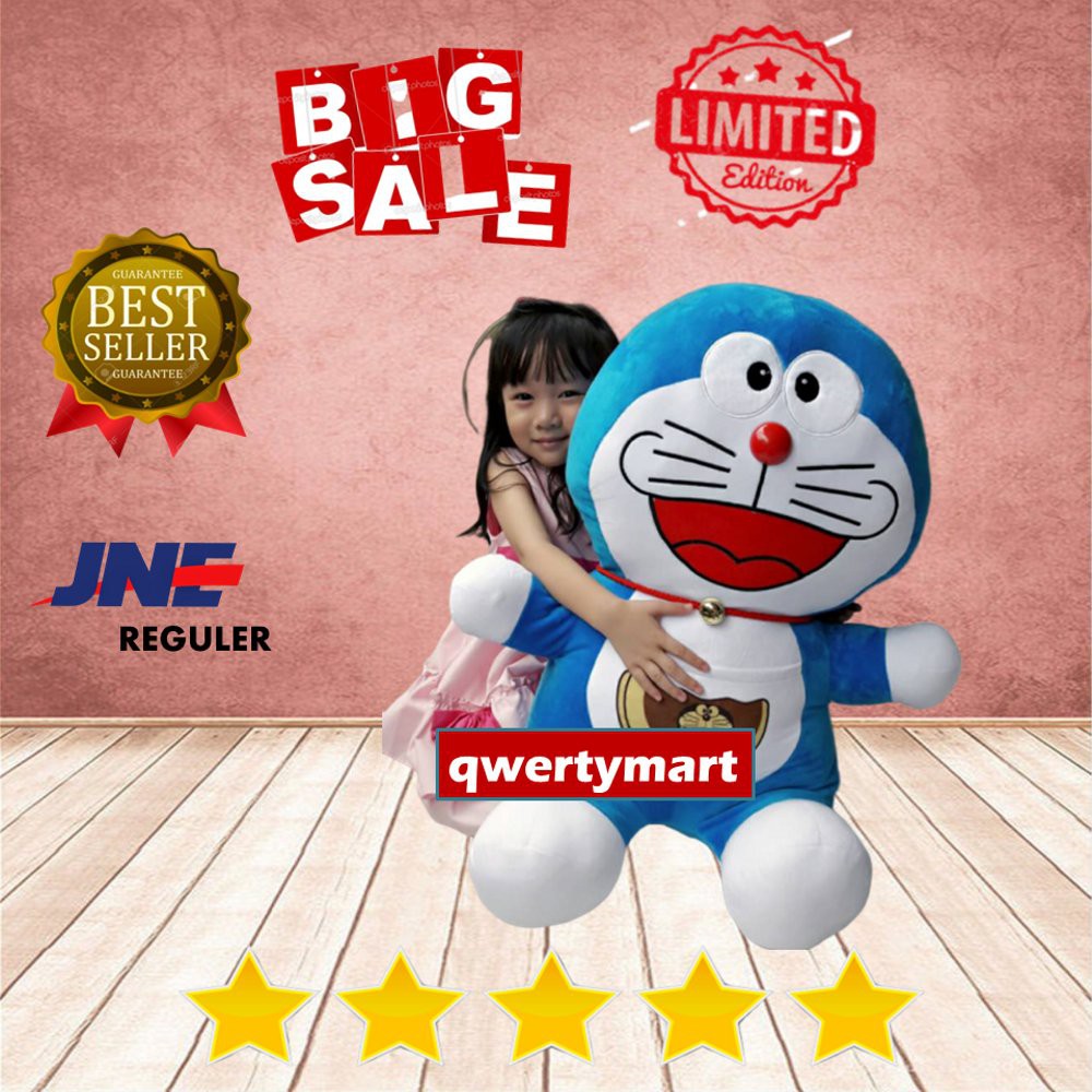 Ready Stock Boneka Doraemon Ukuran Super Jumbo Giant Size Boneka Wisuda Teddy Bear Boneka Kartun