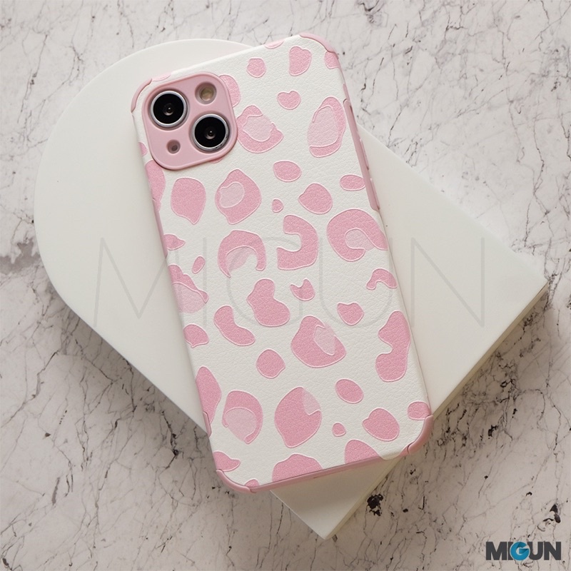 New! Cow Leopard Pattern - Softcase leather fullcover for iPhone 11 12 13 PRO PROMAX 7 8 SE2020 7+ 8+ X XS XR XSMAX