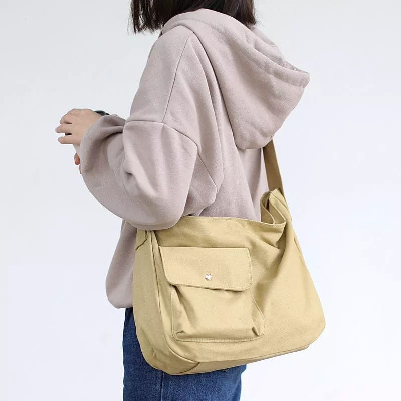 FOREVER YOUNG - Tas RAISHA Selempang Kanvas Unisaex Pria Wanita RAISHA / Sling Bag Kanvas Korea Styl