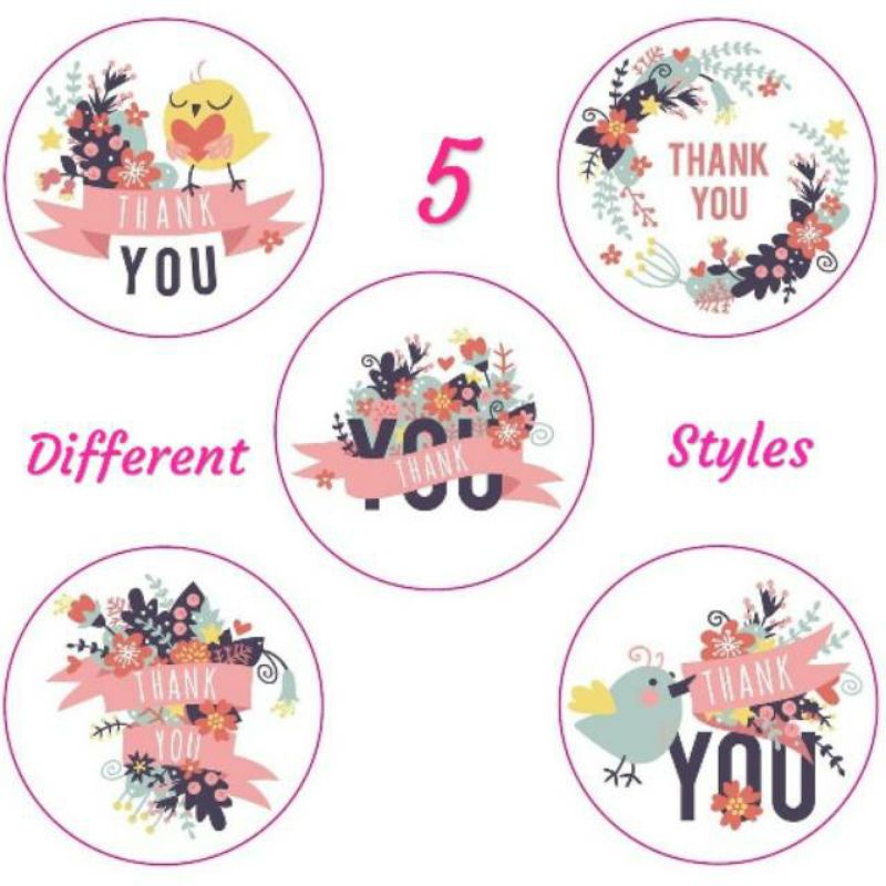 [MYUME.STORE] 500 pcs Stiker thank you/segel thank you/thanks for order/ label online shop-2