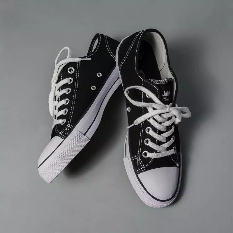 Johnson Basic Low Cut Black White Original Sepatu Johnson Basic Black White Low Jhonson Basic Hitam
