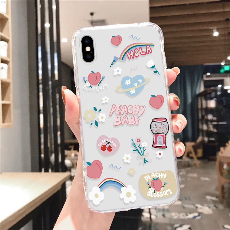 IPhone 6 6s 7 8 Plus X Xr Xs Max 11 Pro Max 12 Casing Soft TPU Phone Case Cover