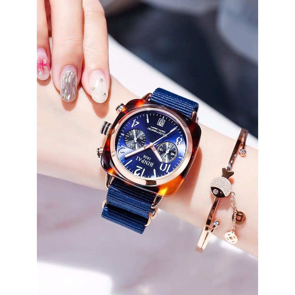 [✅COD] JAM TANGAN WANITA ORIGINAL JAM TANGAN ANALOG IMPORT JAM MURAH HARGA GROSIR-BIRU