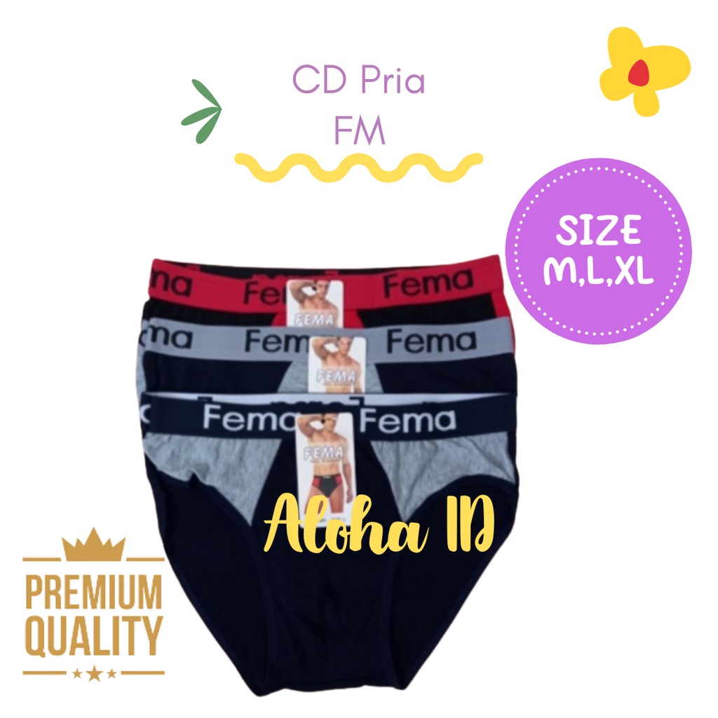 Celana Dalam Pria Dewasa Sexy FM Murah Bahan Katun Halus CD Sempak Celana Dalem Pria COD