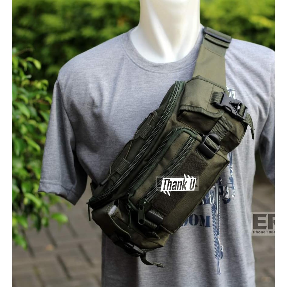 TERBARU!! WAISTBAG CAMERA ARMY//WAISTBAG ARMY SIMPLE