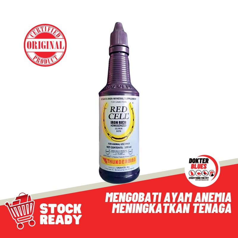 Red Cell THUNDERBIRD Suplemen Ayam Phillipines (100ml) Obat Vitamin Multivitamin Ayam