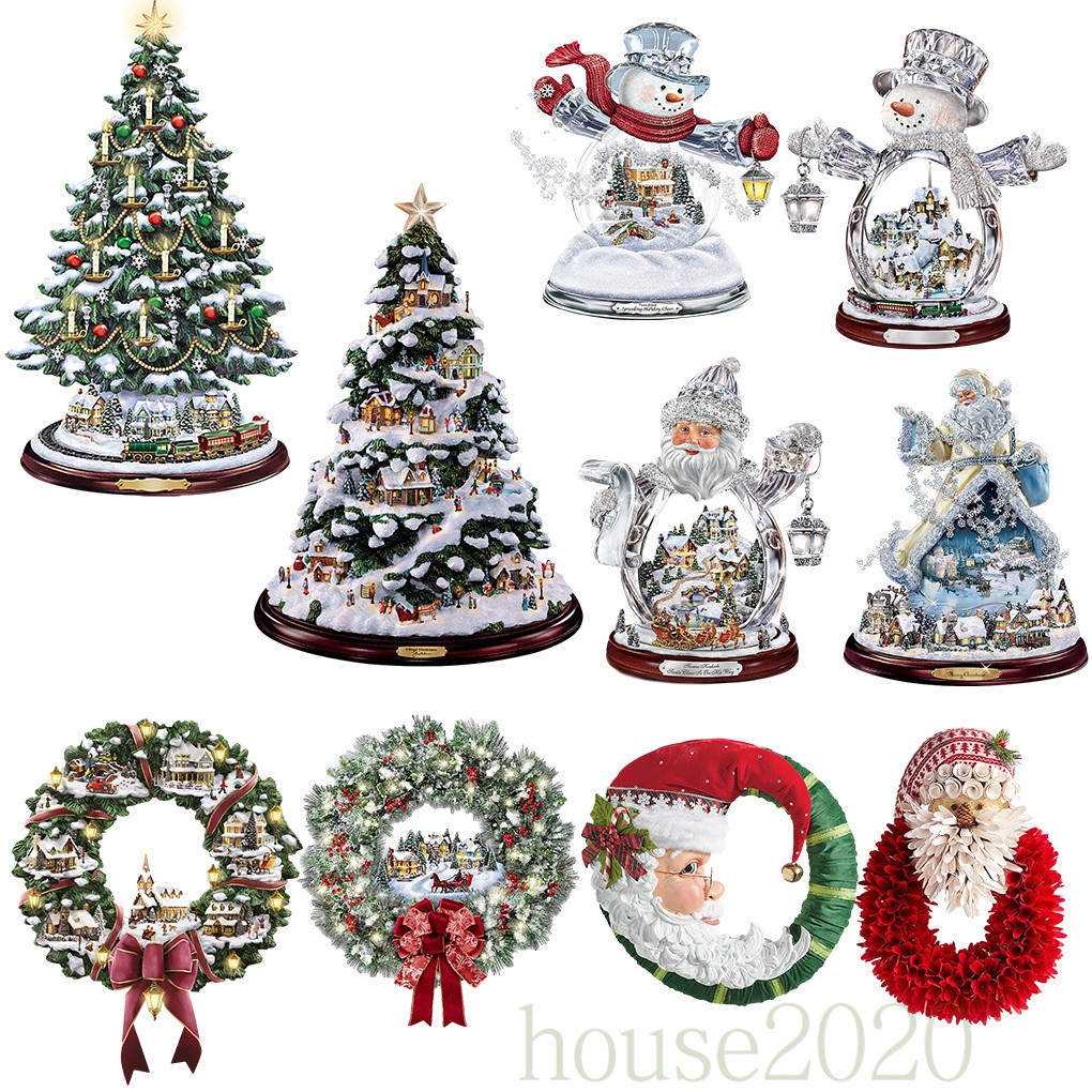 [HOUSE2020]Christmas Window Sticker PVC Water-proof Wallpaper Decorative Santa Claus Sticker for Home Shop, Type A