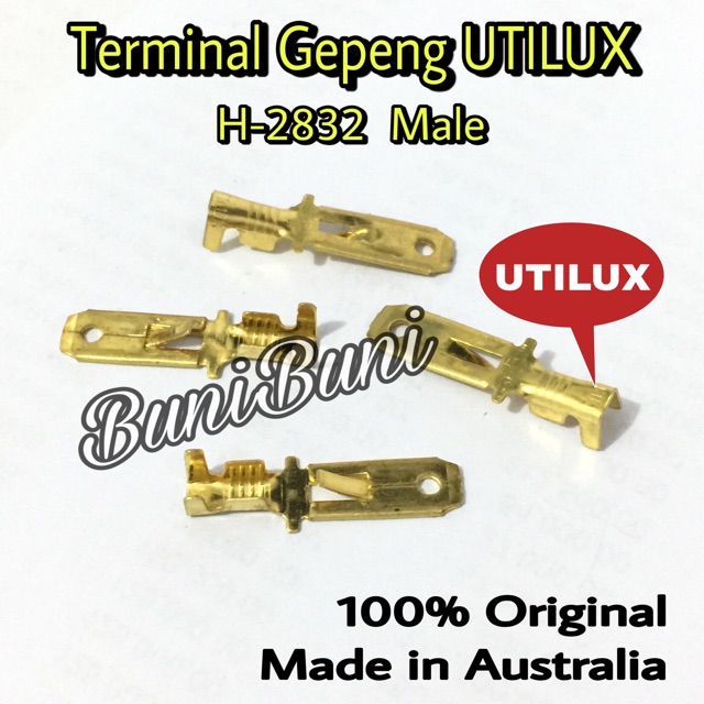 Terminal Skun Utilux Gepeng Cowok / Male / Cowo / Laki H2832 Original (Isi 150 Pcs)