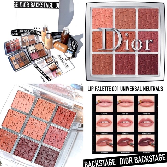 Dior conspicuous Backstage Lip Palette in