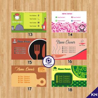 FREE DESIGN KARTU NAMA MAKANAN Shopee Indonesia FREE DESIGN KARTU NAMA MAKANAN Shopee Indonesia