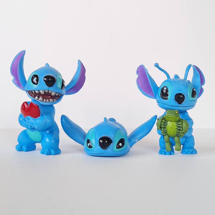 Set Action Figure Stitch Hiasan Topper Kue