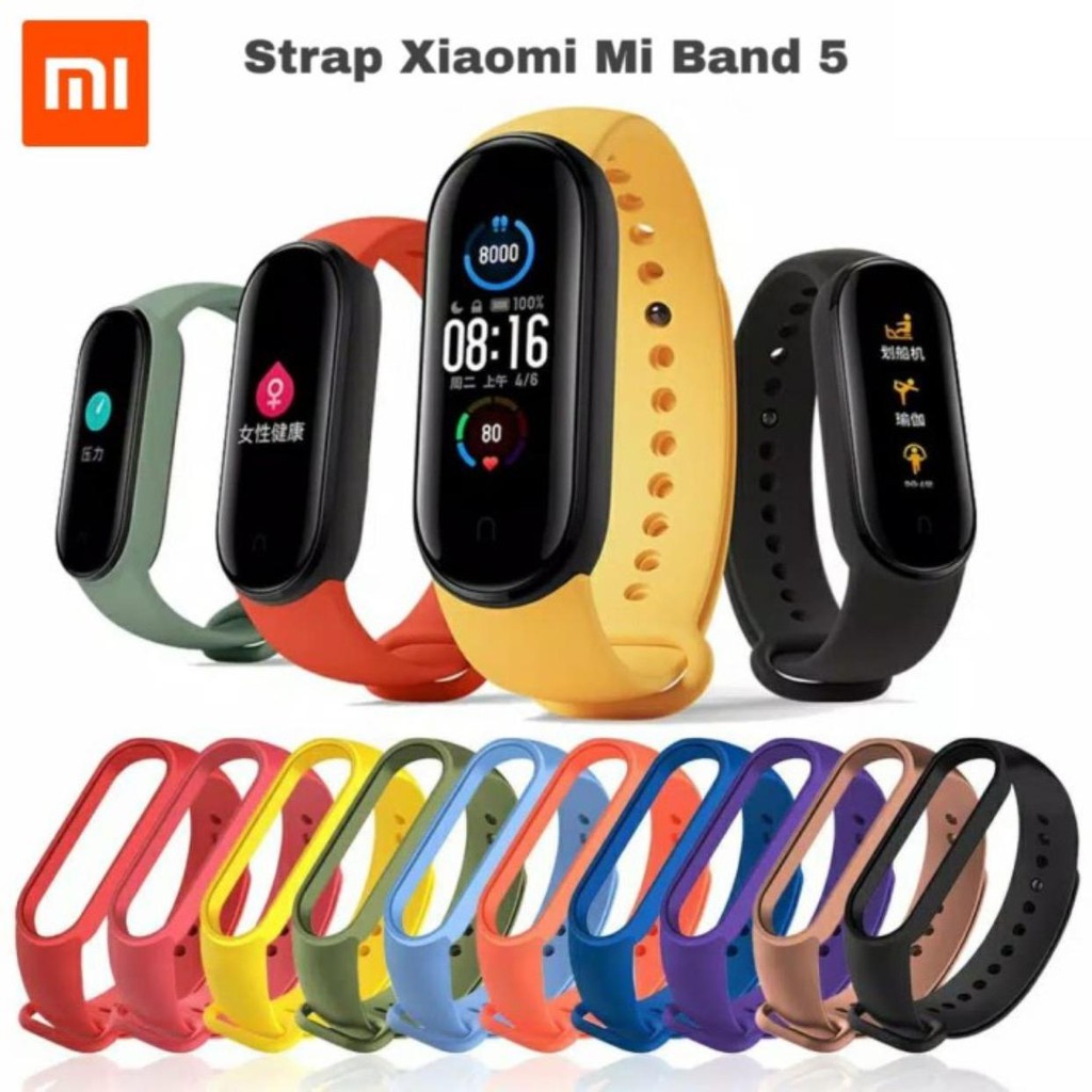 Strap / Tali Xiaomi Miband 5 - Replacement - Note : Hanya Tali