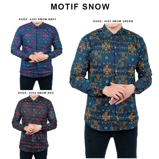 Kemeja Batik Songket Pria Lengan Panjang Batik Songket Pria Casual 3633 3634 3635