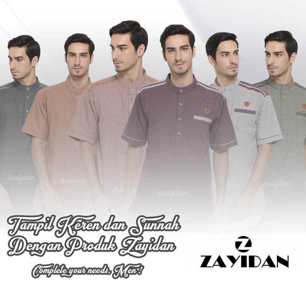 Baju Koko Zayidan Casual Pria Muslim Kamil