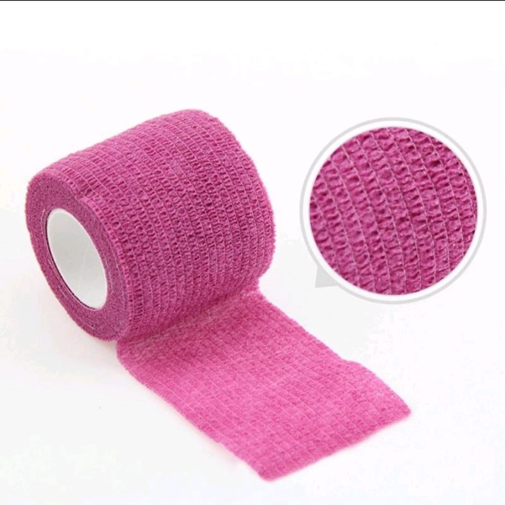 FINGER TAPE/ PERBAN ELASTIS / PERBAN BERPEREKAT / COHESIVE BANDAGE UKURAN 5CM X 4,5M