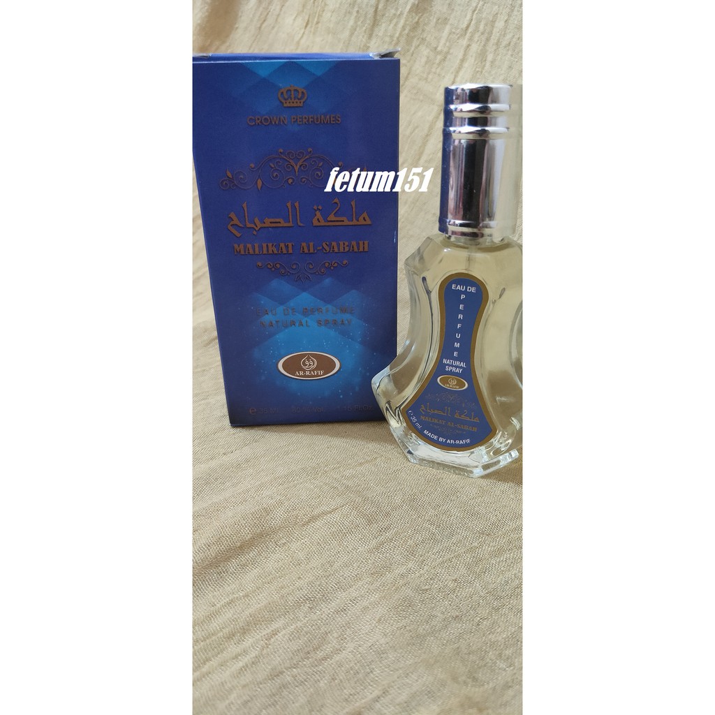 Parfum arrafif35ml parfum spray aroma MALAIKAT AL SABAH  best quality of lokal product