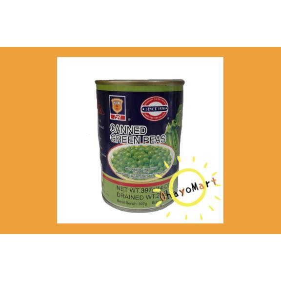 TTS Green Peas / Canned Green Peas / Kacang polong dalam kaleng 397g