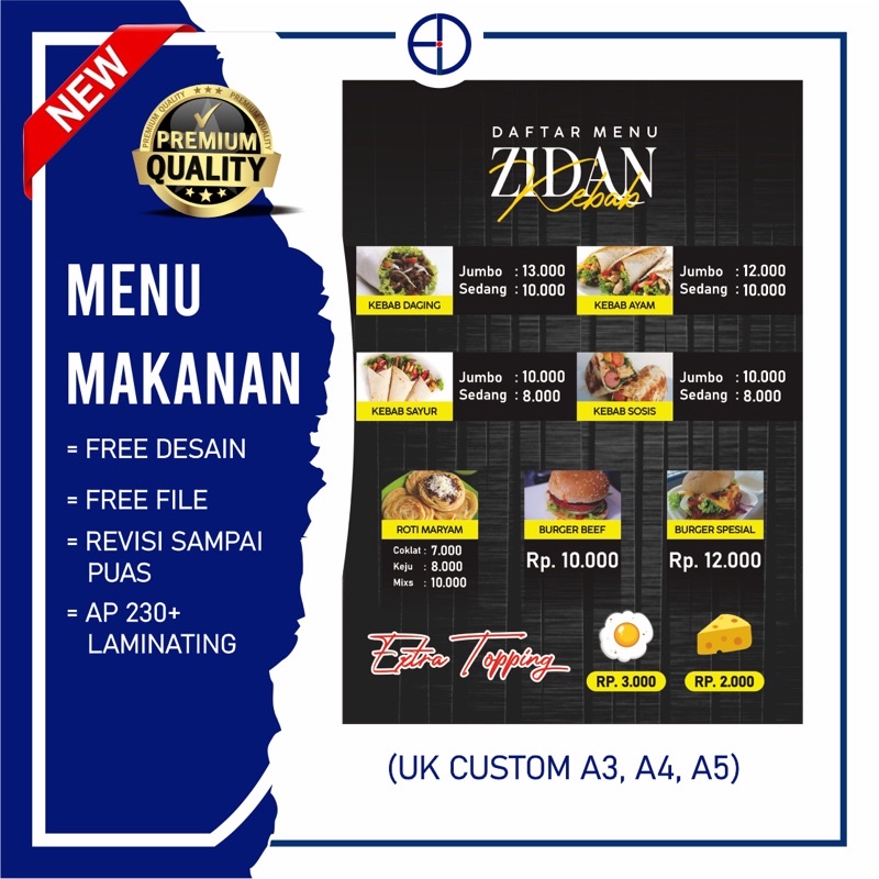 MENU RESTO FREE DESIGN