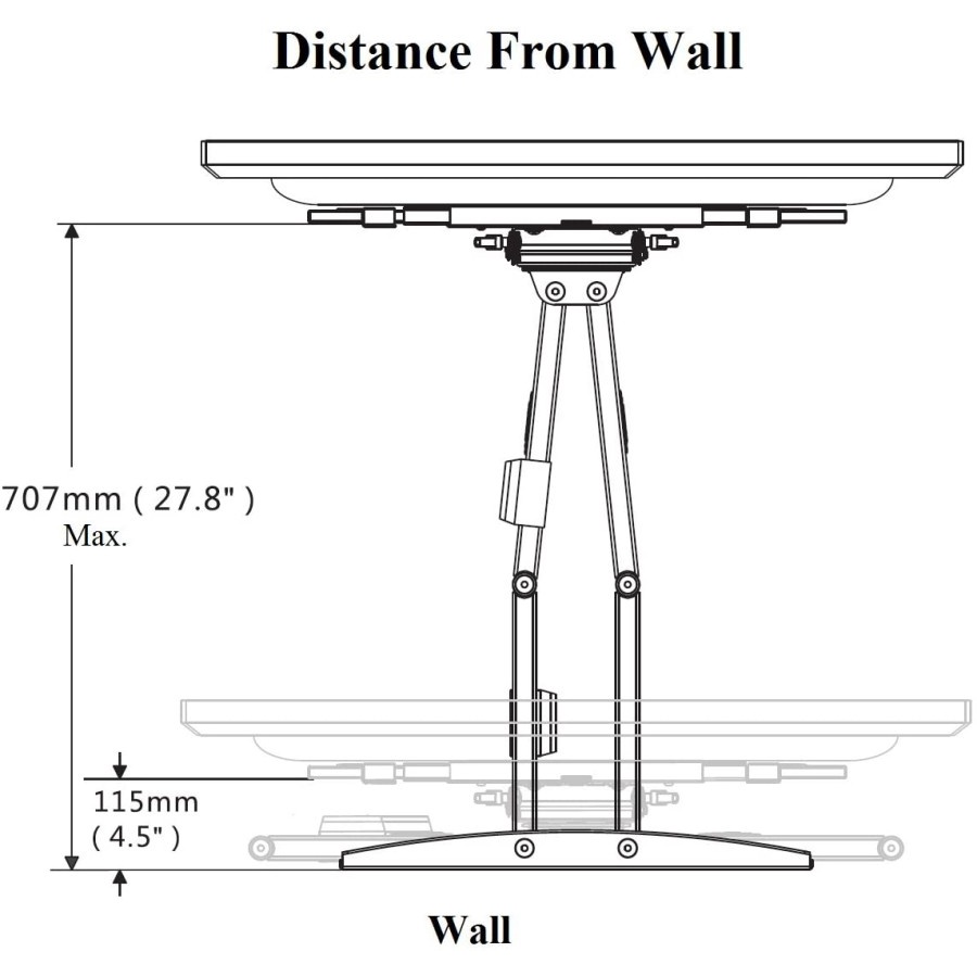 Bracket TV Swivel 65 70 75 80 85 90 98 100 110  Inch NB SP5 Big Size Heavy Duty