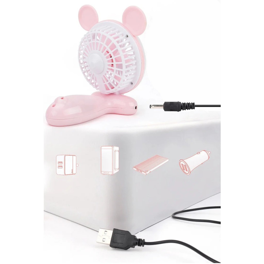 Kipas Angin Lipat - KKL 2 - MODEL TELINGA Handy Mini Fan Model Telinga Terlaris