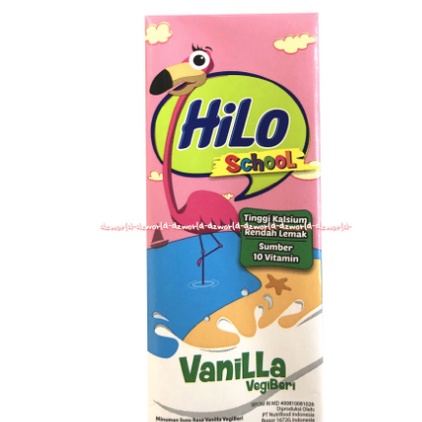 Hilo School UHT Vanilla Vegiberry 200ml Susu Hilo Siap Minum Hilo Susu Kotak Hailo Skool Skul