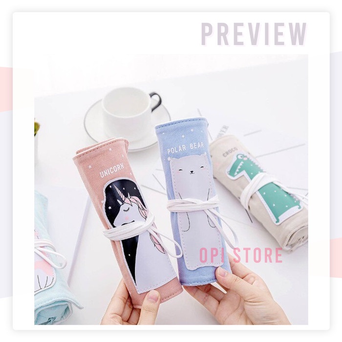 

Diskon Kotak Pensil Pencil Case Gulung Rolling Pencil Case Murah