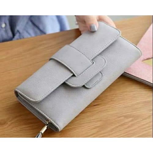 IKILOSHOP FASHION WANITA DOMPET import Panjang LIPAT KULIT KOREA BAELLERRY