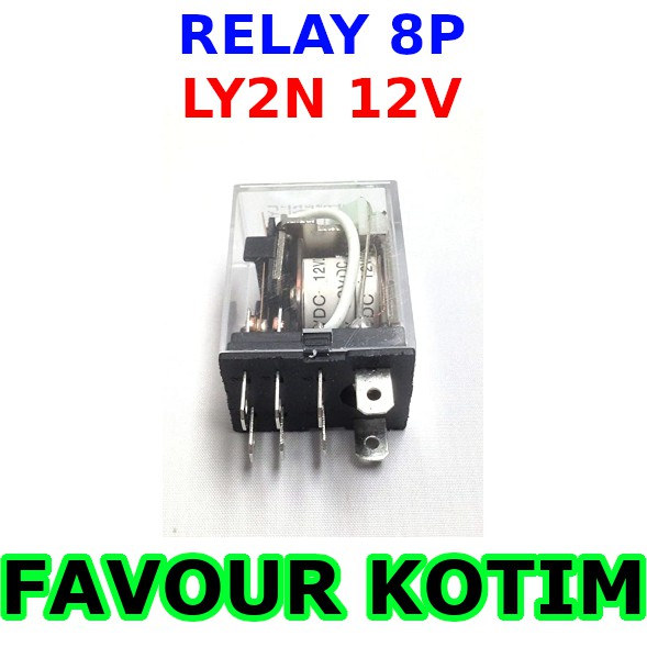 LY2 LY2N LY2N-J LY2N - J LY2NJ 12V DC COIL POWER RELAY 8PIN FVKOTIM