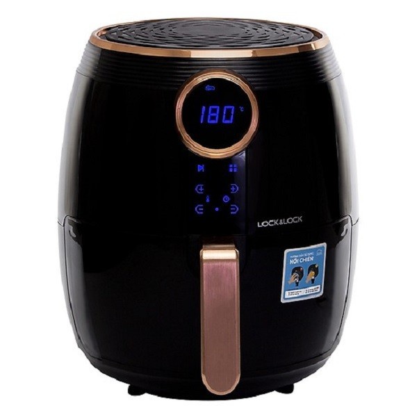 LocknLock EJF376BDG Eco Fryer Digital 4 Liter Black-Penggorengan Tanpa Minyak-Original-New Arrival-L