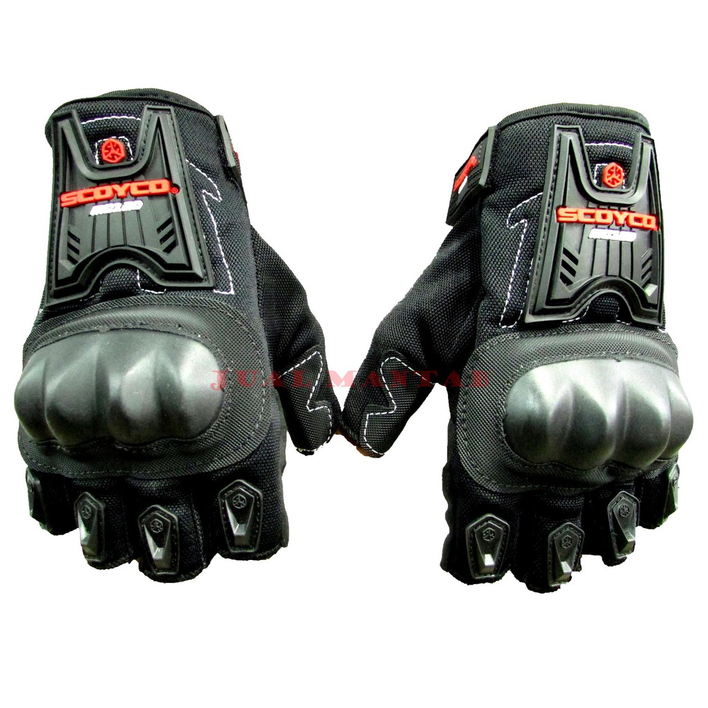 Sarung Tangan Motor Aksesoris Pengendara Motor Scoyco MC12D Half Pendek Sarung Tangan Bikers l Ridding l Touring All Size Dewasa l Pria l Wanita Motorcycle Glove Export Quality Murah