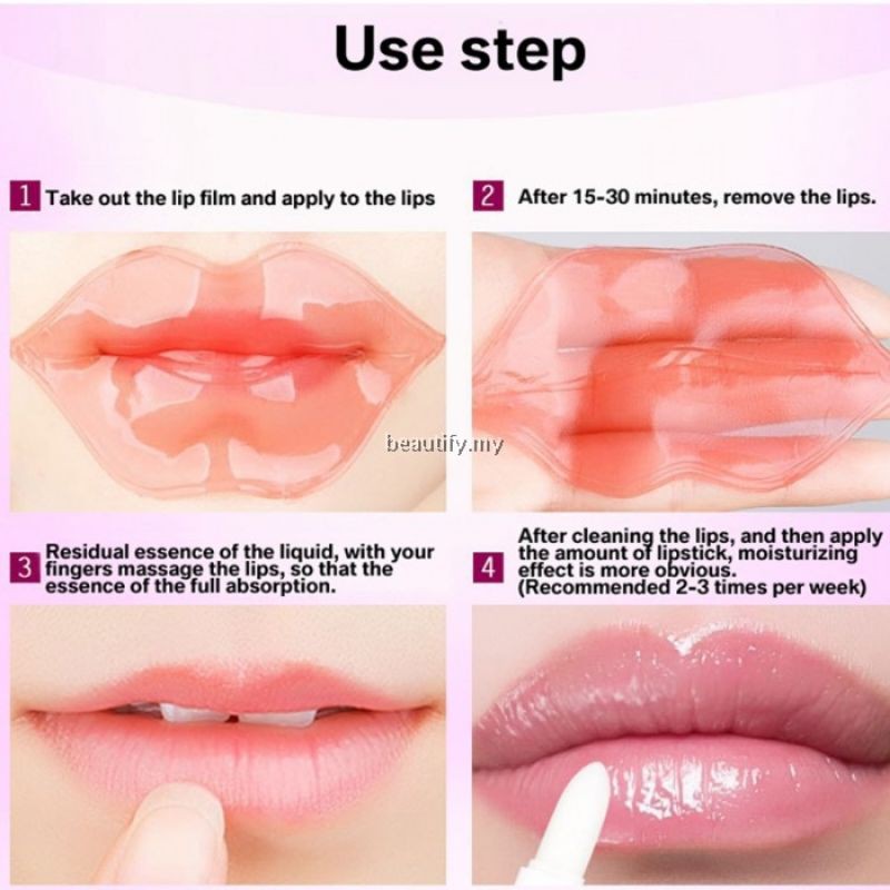 LIP MASK / Masker Bibir / PINK Lips Gel Mask Melembabkan Menghilangkan Kulit Mati