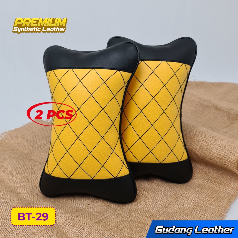 Bantal Mobil Kulit Premium