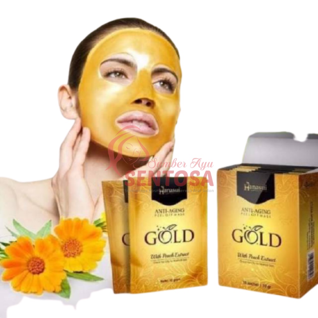 HANASUI ANTI-AGING PEEL OFF MASK GOLD (BOX)